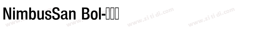 NimbusSan Bol字体转换